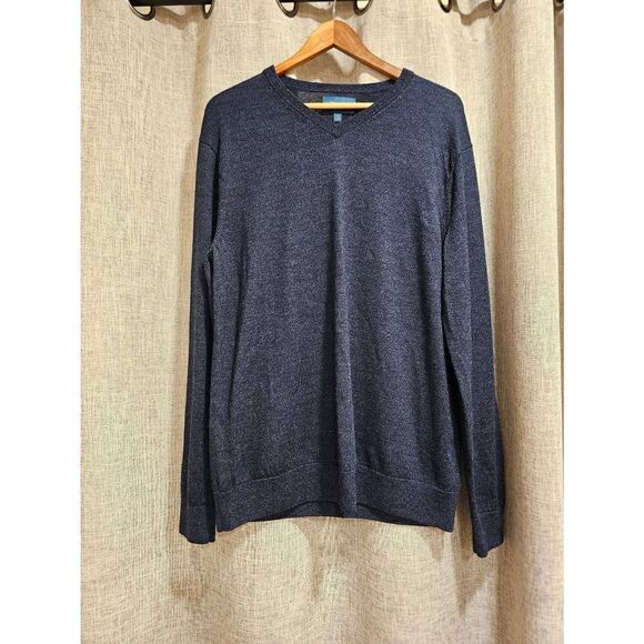 Fairlane 100% Merino Wool Sweater size XL v neck - Picture 1 of 4